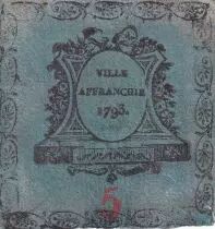 France 5 Sols - Ville Affranchie (Lyon) - R5 - 1792 - VF