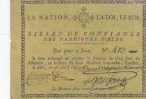 France 5 Sous - Billet de confiance - 1791 - Fabriques d\'Albi - French Revolution - n°473