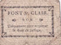 France 5 Sous - Rhône - Pont-St-Claire - 1792 - TB