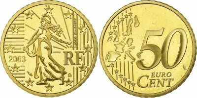 France 50 cent 2003 ? Proof (BE) ? From Official Set