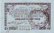 France 50 cent. 70 communes