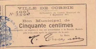 France 50 cent. Corbie