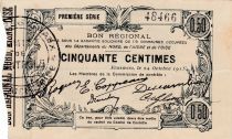 France 50 cent. Fourmies - First serial -  08/05/1916