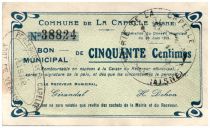 France 50 cent. La Capelle City - 1915