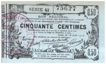 France 50 cent. Laon Régional - 1916
