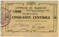 France 50 cent. Maissemy City - 1915
