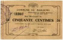 France 50 cent. Maissemy City - 1915