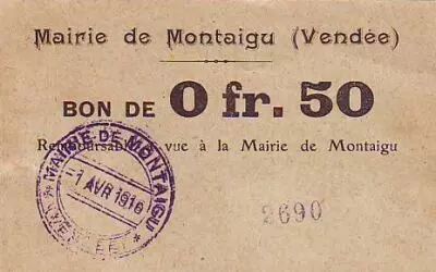 France 50 cent. Montaigu