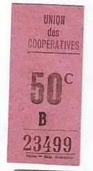 France 50 cent. Paris Union des coop�ratives