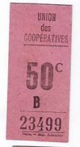 France 50 cent. Paris Union des coopératives