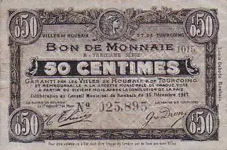 France 50 cent. Roubaix-Tourcoing