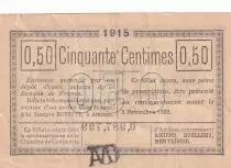 France 50 Centimes - Amiens Chamber of Commerce 1915 - XF