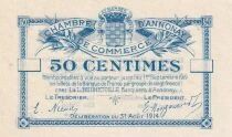 France 50 Centimes - Annonay Chamber of Commerce - August 31, 1914 - Unissued
