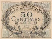 France 50 Centimes - Banque d\'émission - Lille - 08-1915 - 2ème série
