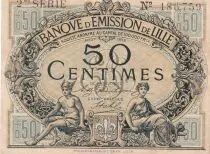 France 50 Centimes - Banque d\'émission - Lille - 08-1915 - 2ème série