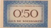 France 50 Centimes - Bon de Solidarit&eacute; - 1941 - WWII - XF