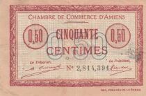 France 50 centimes - Chambre de Commerce - Amiens - 1920
