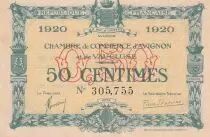 France 50 centimes - Chambre de Commerce - Avignon -  1920