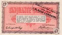 France 50 Centimes - Chambre de Commerce - Belfort - Série 14- 21-12-1918