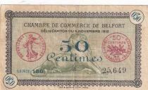 France 50 Centimes - Chambre de Commerce - Belfort - Série 150 - 04-11-1918