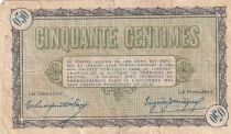 France 50 Centimes - Chambre de Commerce - Belfort - Série 150 - 04-11-1918