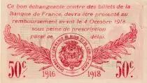 France 50 Centimes - Chambre de Commerce - Blois - Loir-et-cher - 03-10-1916 - 2ème émission - 088931