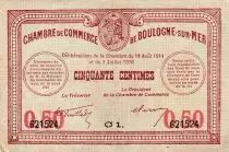 France 50 Centimes - Chambre de commerce - Boulogne sur Mer - 14-08- 1914 - Série C1