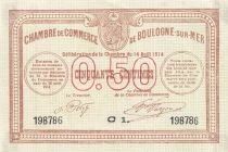 France 50 Centimes - Chambre de commerce - Boulogne sur Mer - 14-08- 1914 - S&eacute;rie C1