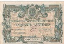 France 50 centimes - Chambre de Commerce - Bourges - 1920 - S&eacute;rie A