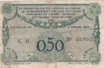 France 50 Centimes - Chambre de Commerce - Ch&acirc;teauroux -  Indre - 1922 - S&eacute;rie B