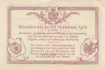 France 50 Centimes - Chambre de Commerce - Deux-Sèvres - 30-09-1915 - Série 288