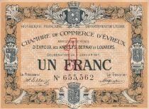 France 50 Centimes - Chambre de Commerce - Évreux - 11-01-1917