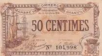 France 50 Centimes - Chambre de Commerce - Granville - 03-10-1916