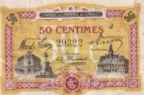 France 50 Centimes - Chambre de Commerce - Limoges - 1918 - Série J