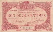 France 50 Centimes - Chambre de commerce - Lorient - 1915