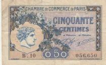 France 50 Centimes - Chambre de commerce - Paris - 1920 - S&eacute;rie B.10