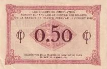 France 50 Centimes - Chambre de commerce - Paris - 1920 - S&eacute;rie D.35