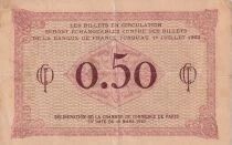 France 50 Centimes - Chambre de commerce - Paris - 1920 - Série H.99