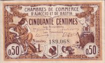 France 50 Centimes - Chambre de commerce d\'Ajaccio et Bastia - 1915 - P.3-1