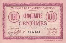 France 50 Centimes - Chambre de Commerce d\'Amiens - 1915