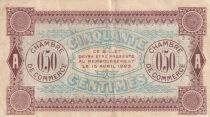 France 50 Centimes - Chambre de Commerce d\'Auxerre - 15-04-1920 - S&eacute;rie T