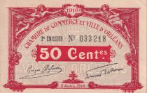France 50 Centimes - Chambre de commerce d\'Orléans - 1916 - P.95-8