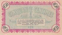 France 50 Centimes - Chambre de Commerce de Besan&ccedil;on - 1915 - S&eacute;rie 124