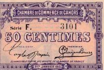 France 50 Centimes - Chambre de Commerce de Cahors - 01-01-1915 - S&eacute;rie F