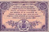 France 50 Centimes - Chambre de Commerce de Cahors - 01-01-1915 - S&eacute;rie F