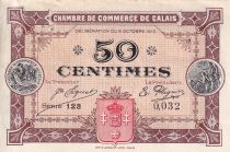 France 50 Centimes - Chambre de commerce de Calais - 1915 - Serial 123 - P.36-7