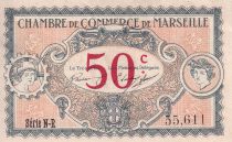 France 50 Centimes - Chambre de commerce de Marseille - 1917 - Serial N-R - P.79-67