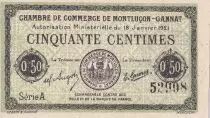 France 50 Centimes - Chambre de commerce de Montlu&ccedil;on-Gannat - 1921 - Serial A - P.84-56
