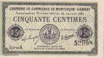 France 50 Centimes - Chambre de commerce de Montluçon-Gannat - 1921 - Série A - P.84-56