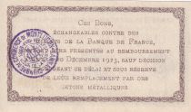 France 50 Centimes - Chambre de commerce de Montluçon-Gannat - 1921 - Série A - P.84-56